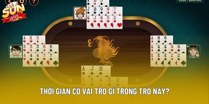 Thời gian có vai trò gì trong trò này? Thời gian có vai trò gì trong trò này?