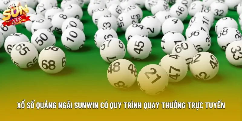 Xổ số Quảng Ngãi Sunwin có quy trình quay thưởng trực tuyến